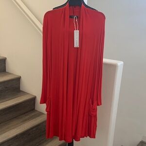 Holidays / Christmas
 Red Women's Duster /Cardigan.